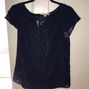 Purple sheer blouse
